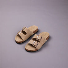 2584 summer buckle flat sandals