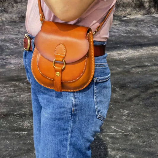 1732 handmade women saddle crossbody bag
