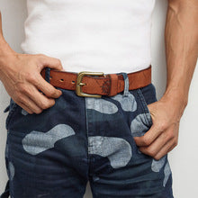 1073 copper buckle men's belt