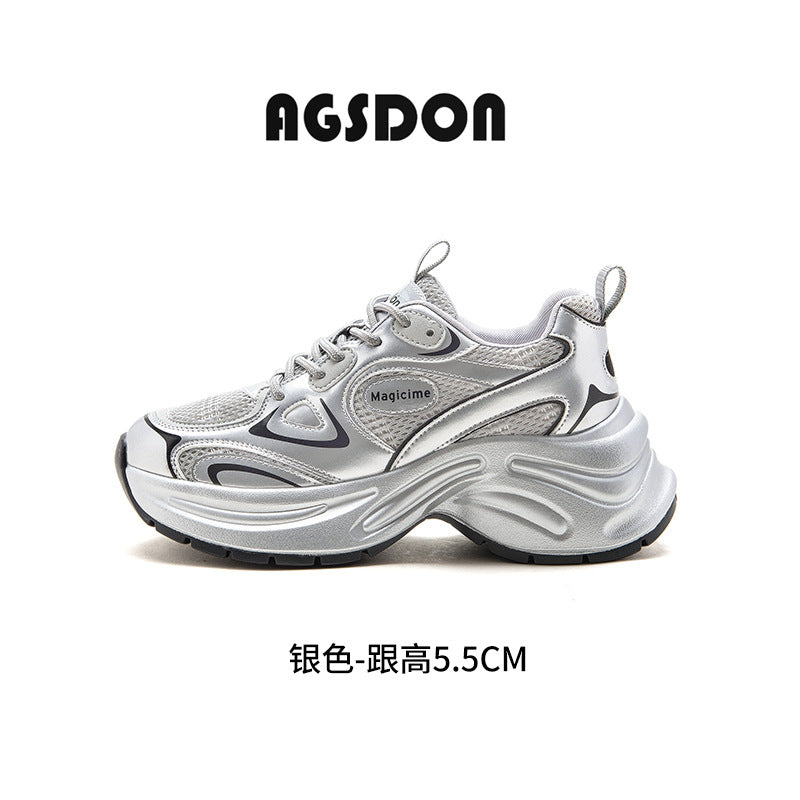 2140 new design silver casual mesh sneaker