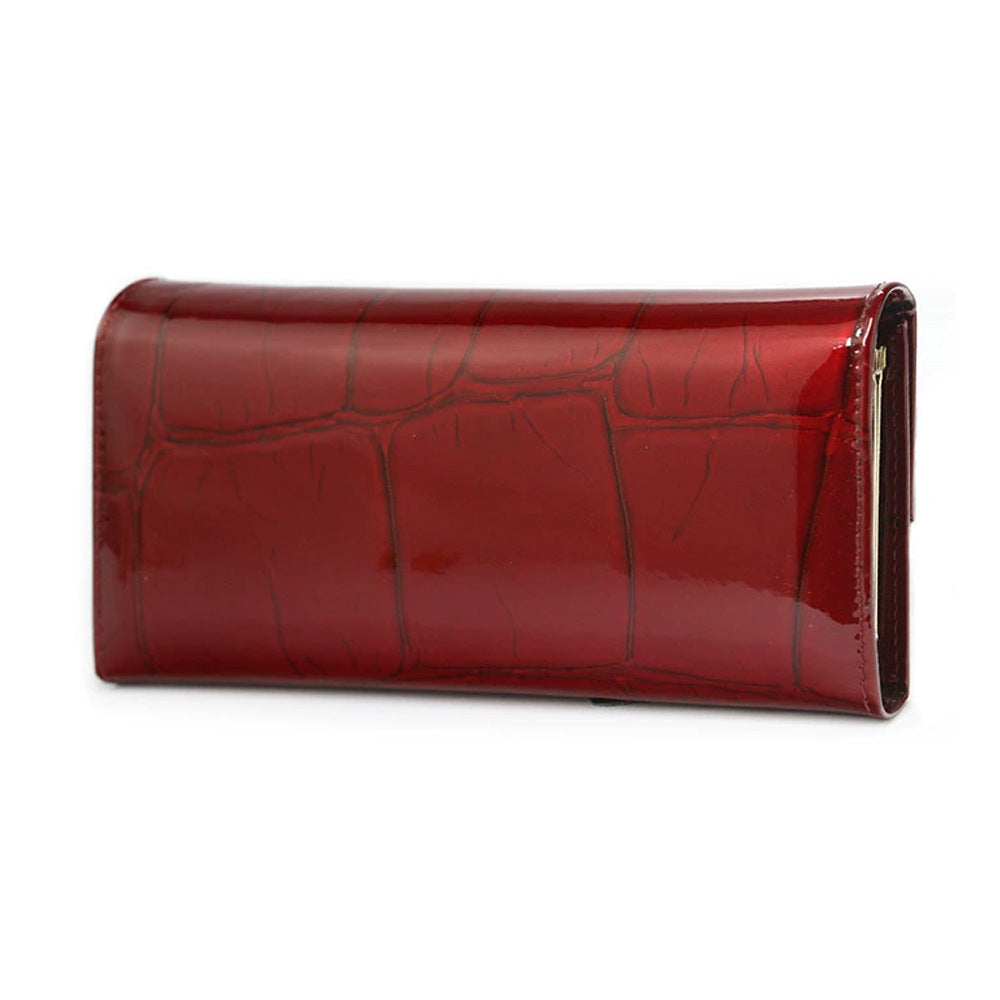 1096 Patent leather wallet card holder