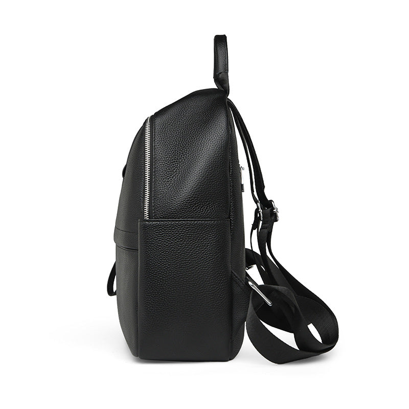 1697 outdoor casual leather teenager backpack