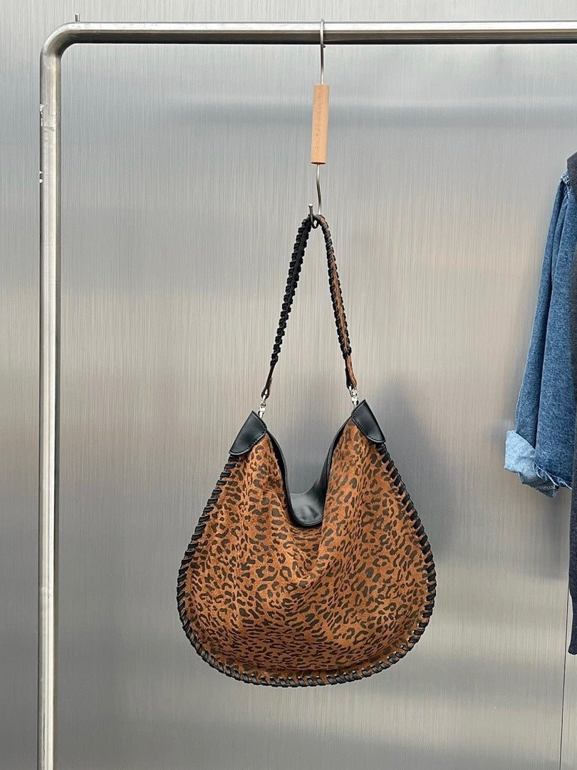 1777 suede leather handmade saddle bag