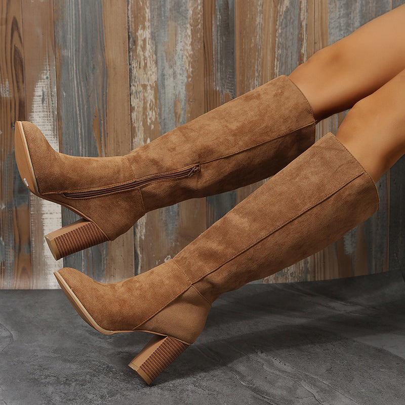 1805 western chunky long boots