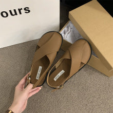 4587 genuine leather women sandals