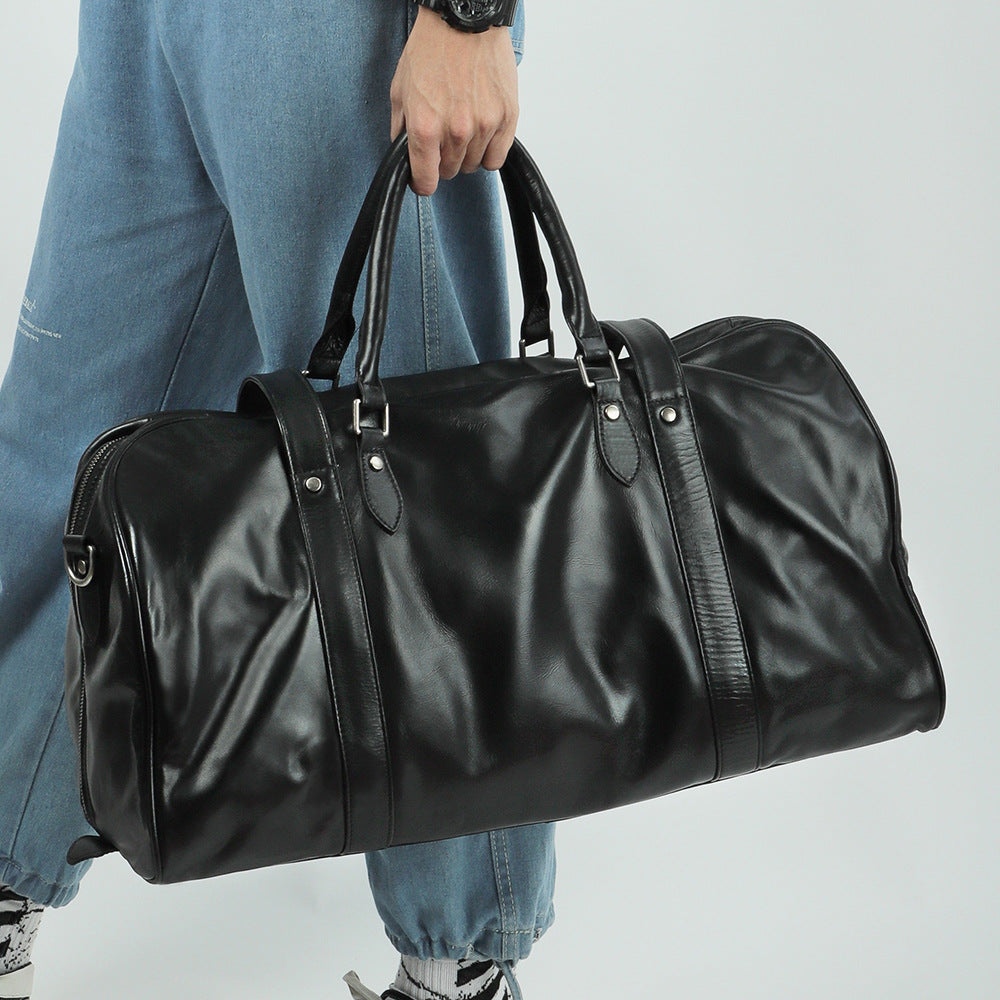 1490 large cow leather travel duffle