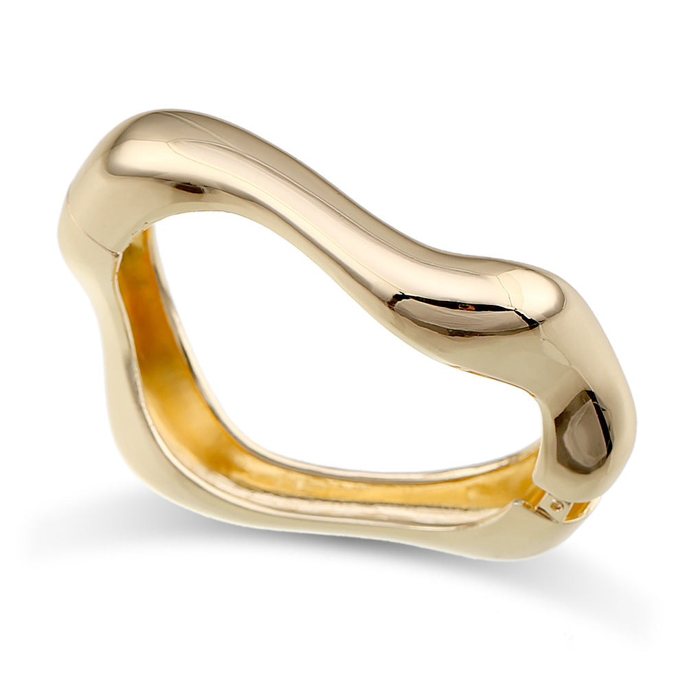 1070 gold plated wave bracelet fashion jewelry