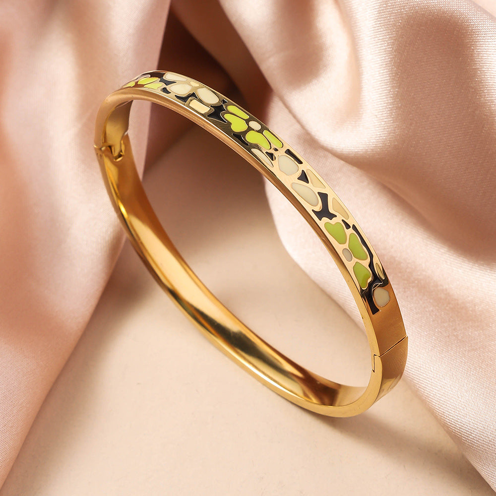 1113 enamel stainless bracelet