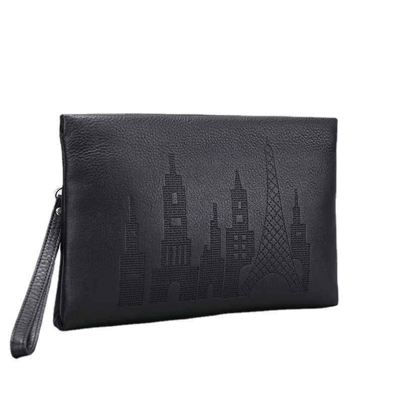 1802 genuine leather men's clutch