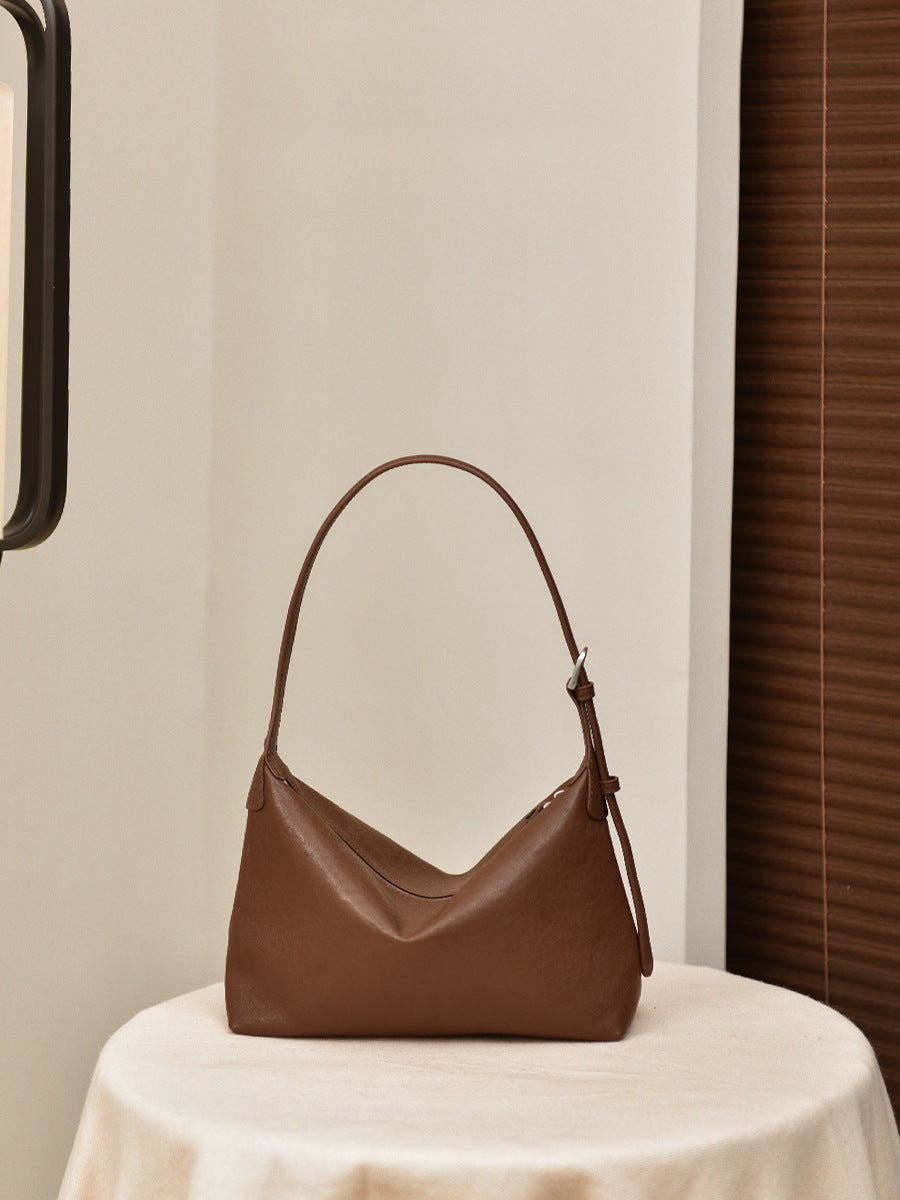 2357 vintage cowhide leather hobo bag