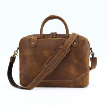 2634 Cowhide large briefcase bag