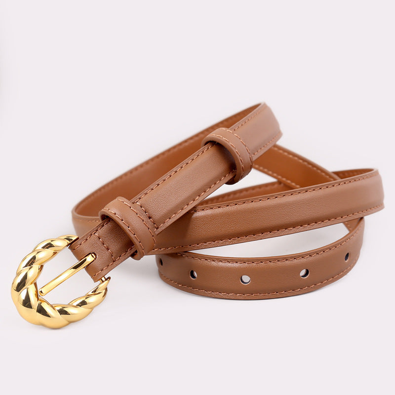 1904 2.5cm wide leather belt