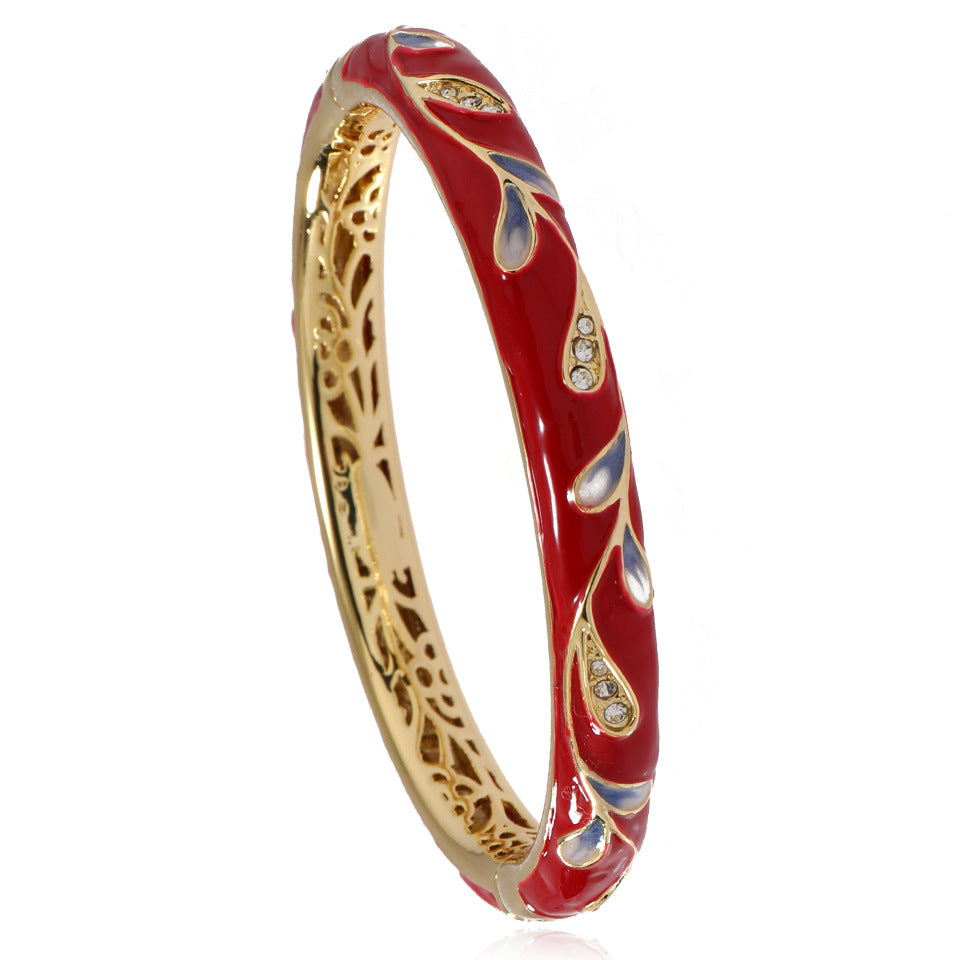 1054 vintage enamel bracelet