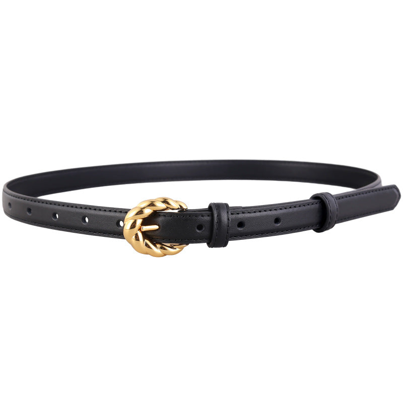 1904 2.5cm wide leather belt