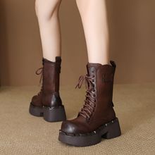 2833 genuine leather women ankle boots