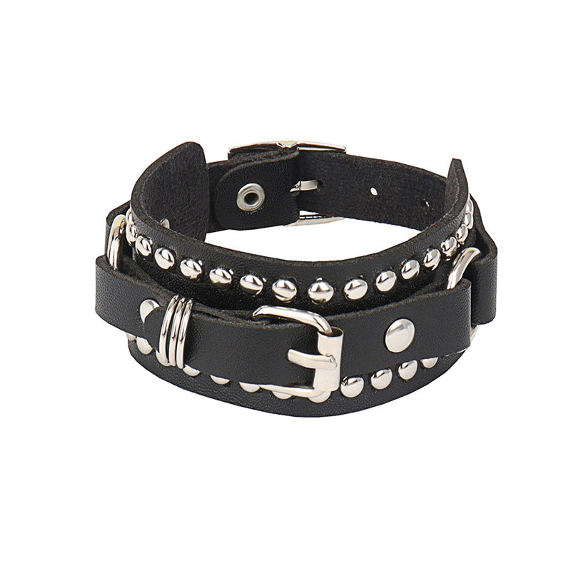 1884 leather bracelet