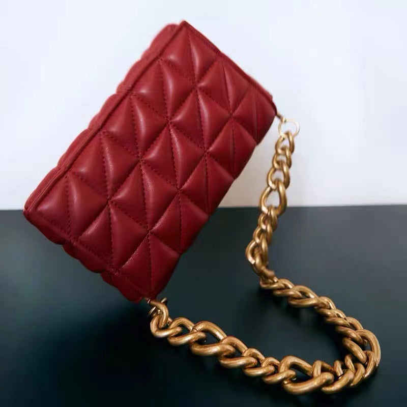 1637 Plaid Flap Small Chain Bag