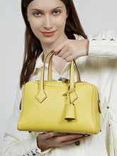 2659 genuine leather women boston handbag