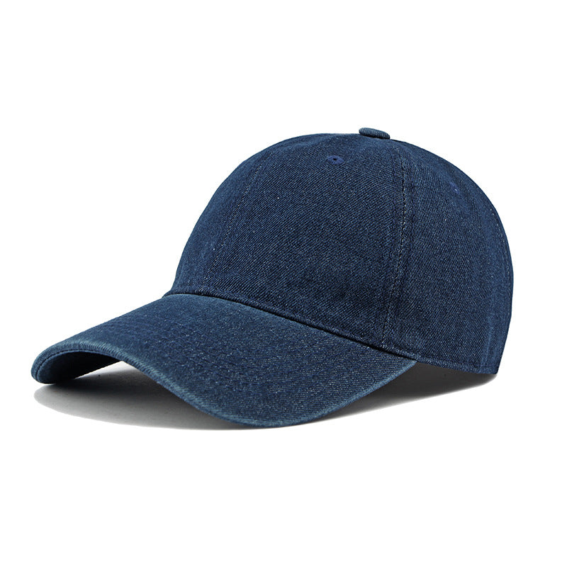 1293 plain denim baseball cap