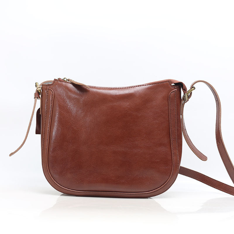 1821 solid leather messenger bag