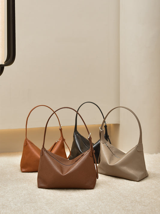 2357 vintage cowhide leather hobo bag