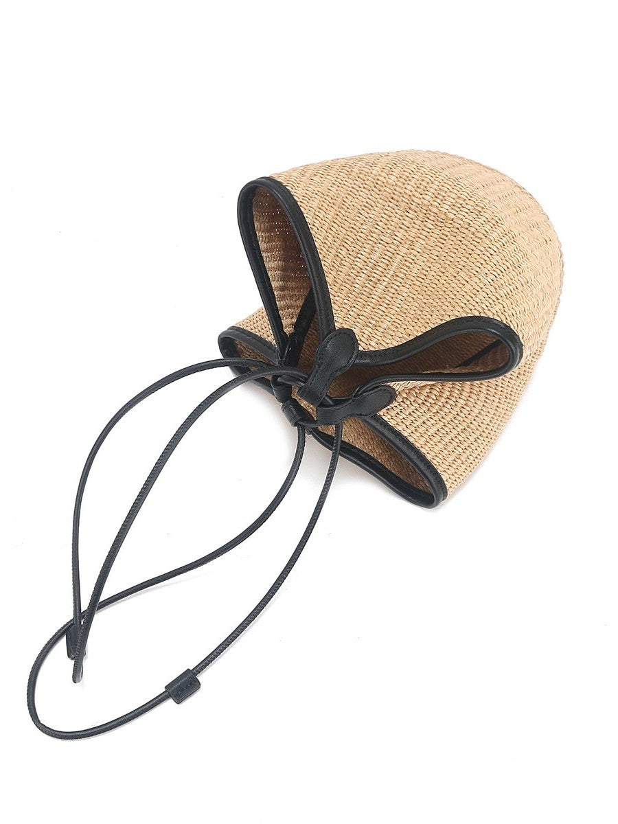 2146 raffia handmade women beach bag