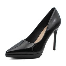 2393 women patent leather high heel pumps