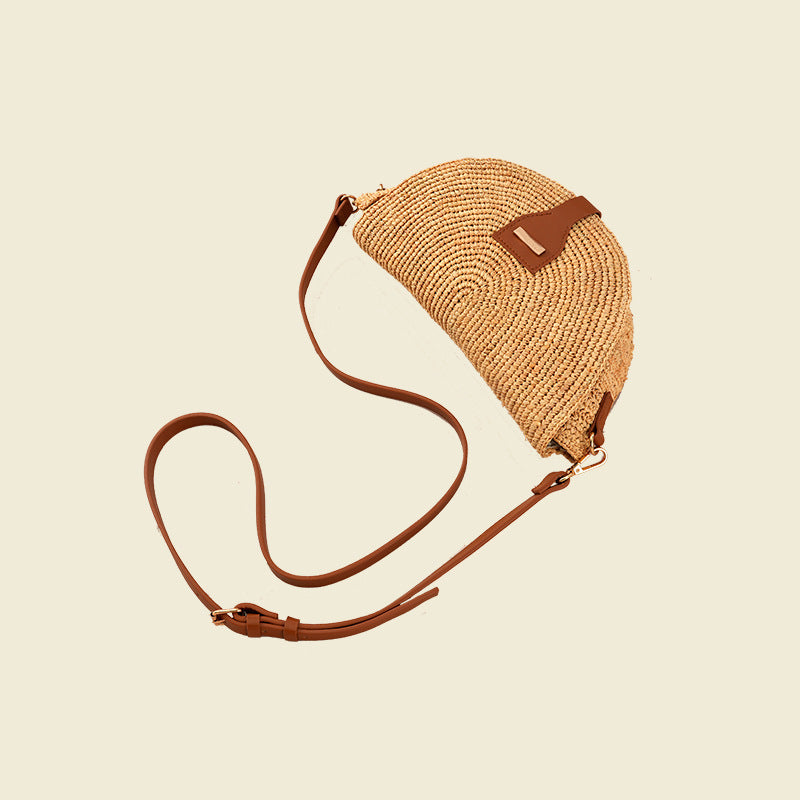 2148 raffia handmade beach crossbody bag