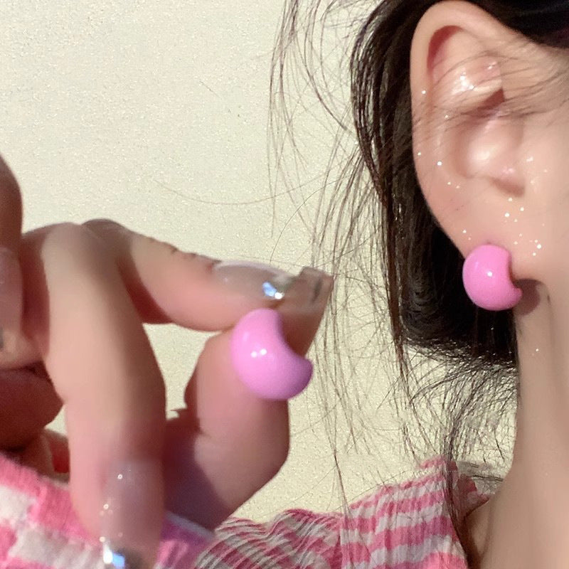 2365 candy color resin earring