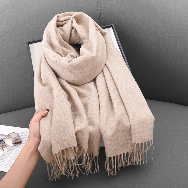 285 solid winter scarf