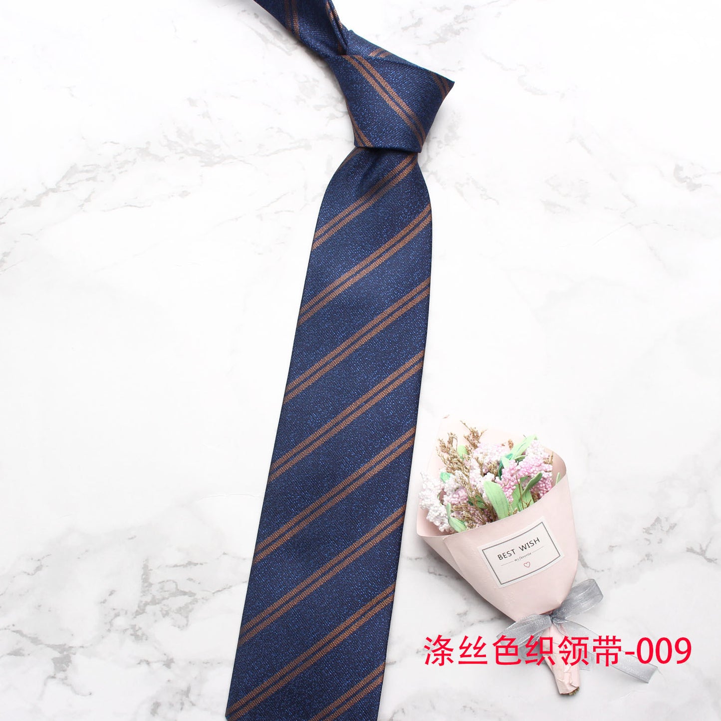 1334 polyester stripe necktie