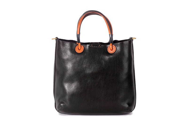 1631 women leather totes casual solid handbag