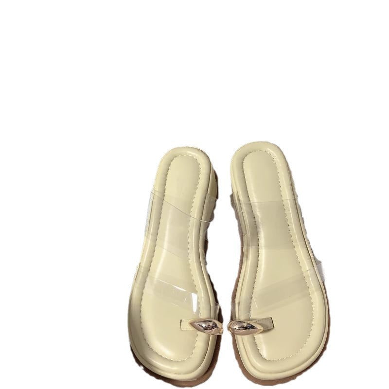 2122 transparent plastic summer slides