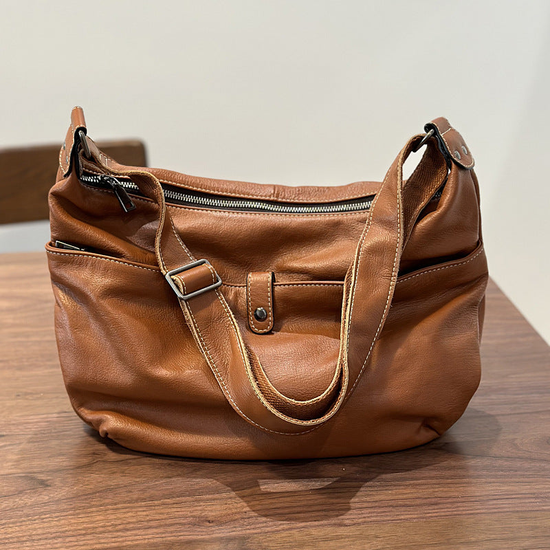 1566 vintage cow leather crossbody bag