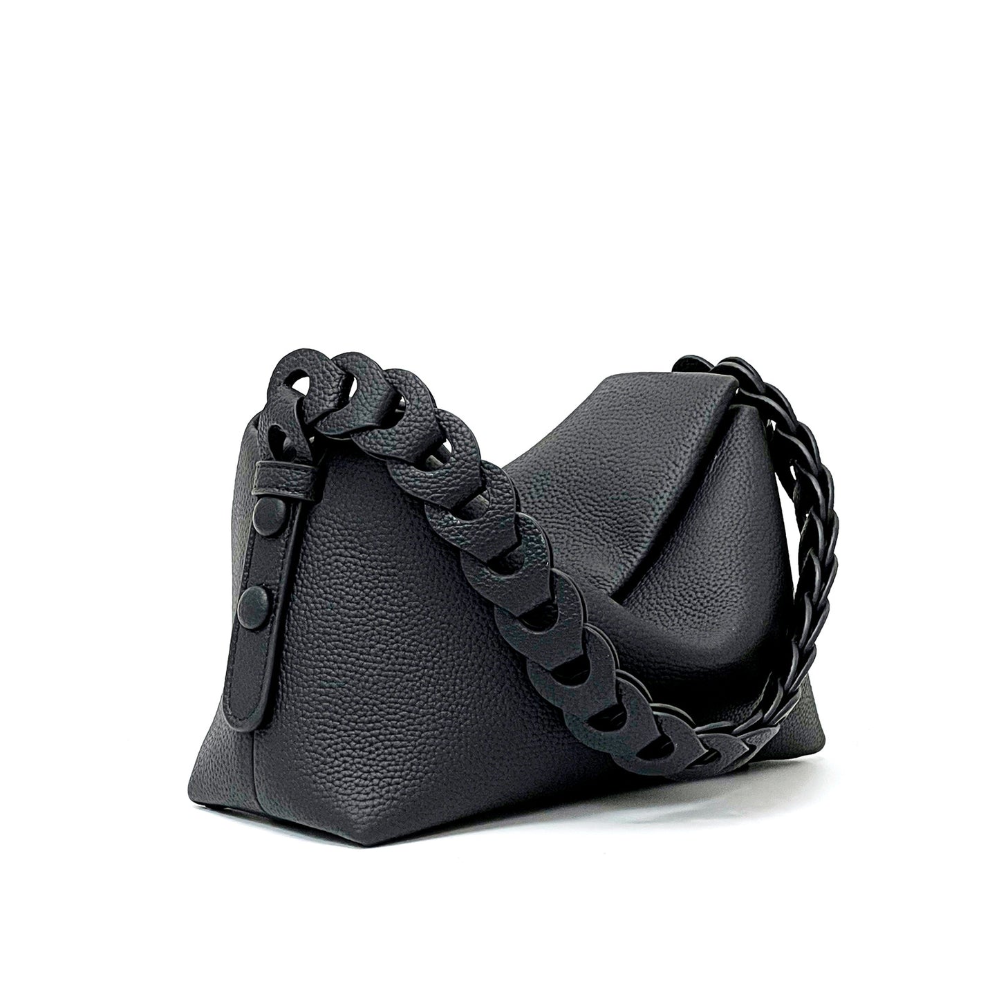 1846 cowhide weave shoulder bag