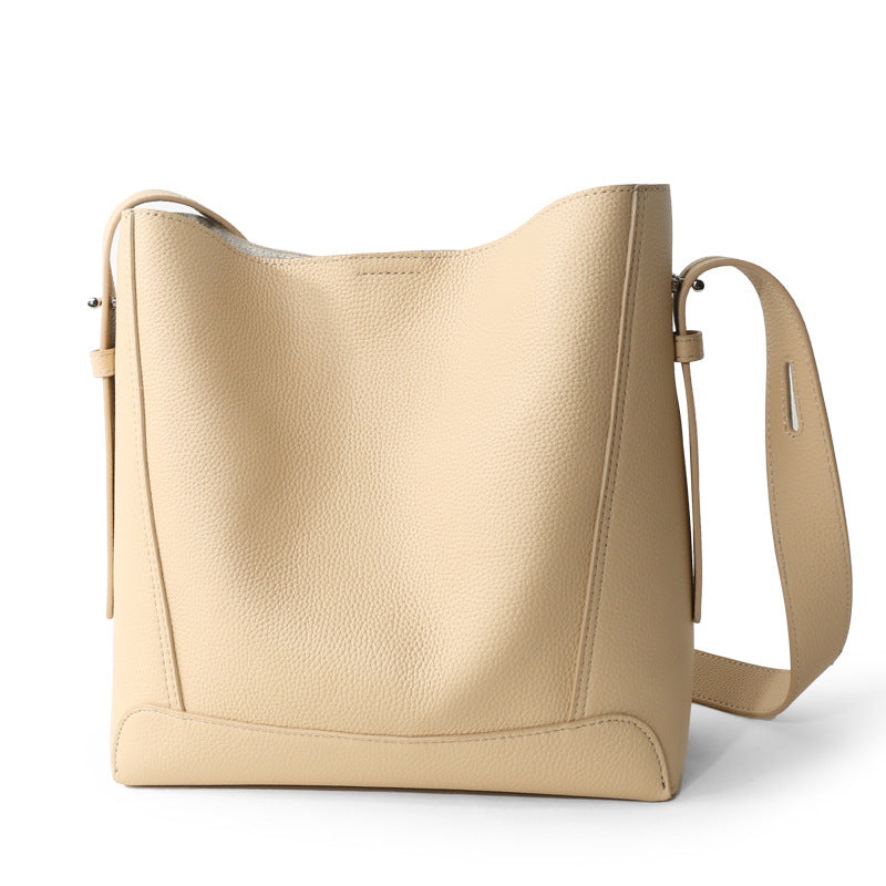 625 niche style women leather shoulder bag