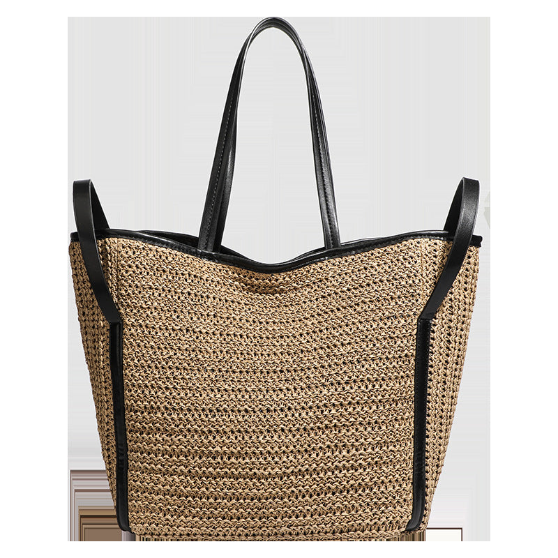 1383 raffia large beach bag