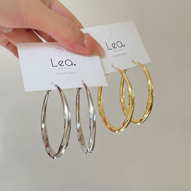 TK5 925 silver large loop earring