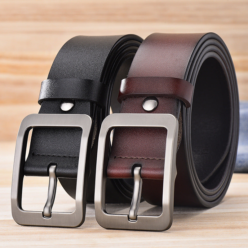 1707 vintage genuine leather men's belt