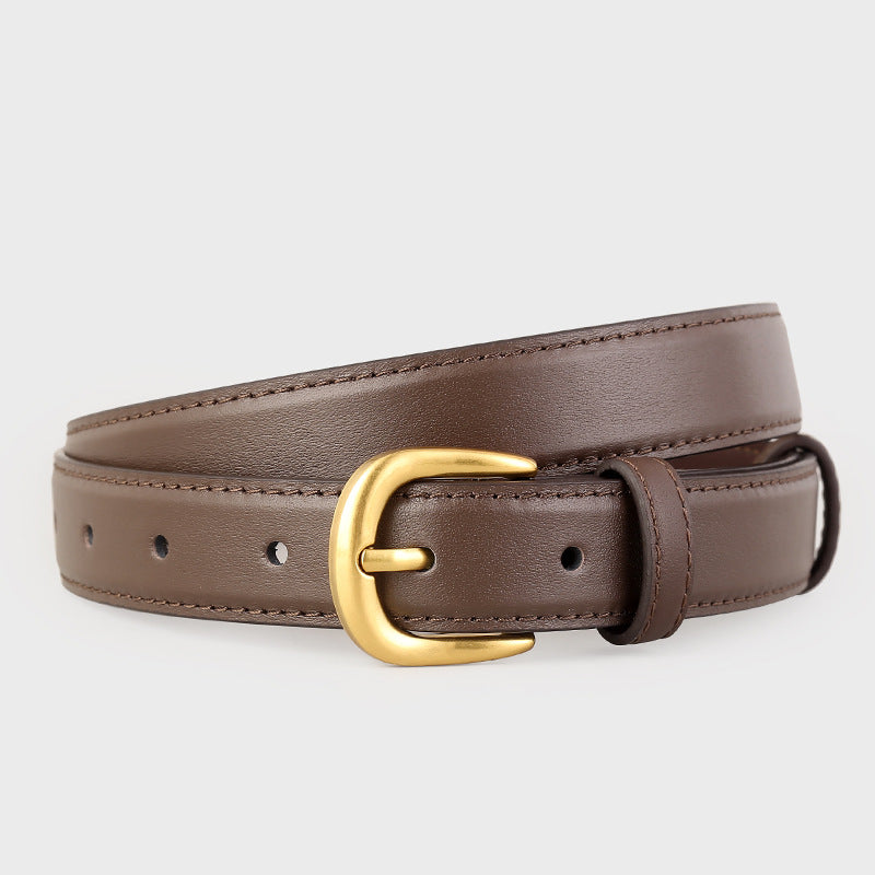 2155  2.5cm wide women leather belt