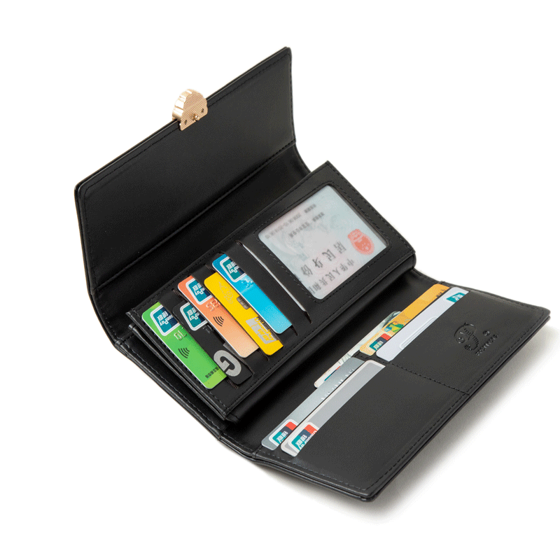 1462 leather long wallet