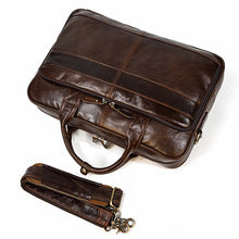 2178 vintage genuine leather briefcase laptop bag