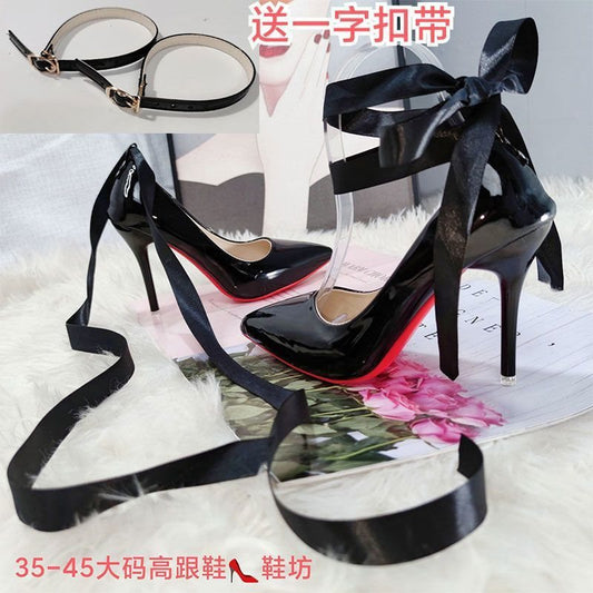 2120 lace up pumps patent leather 10cm shoes