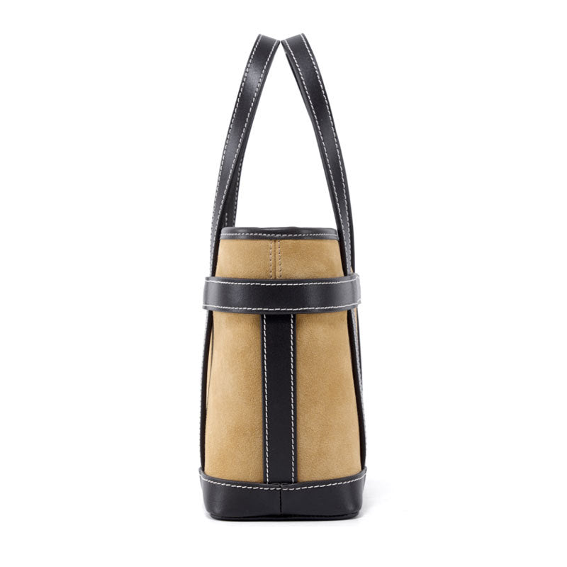 1657 suede leather large shopping bag