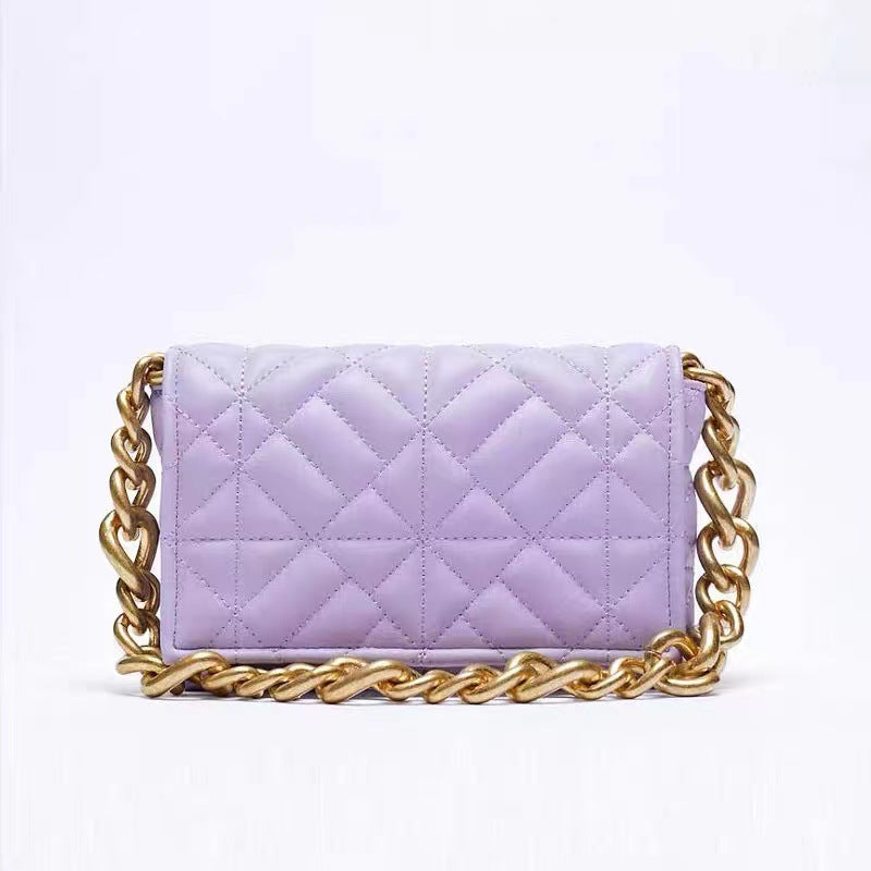 1637 Plaid Flap Small Chain Bag