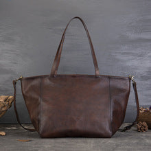 1565 vintage cowhide large shopping bag