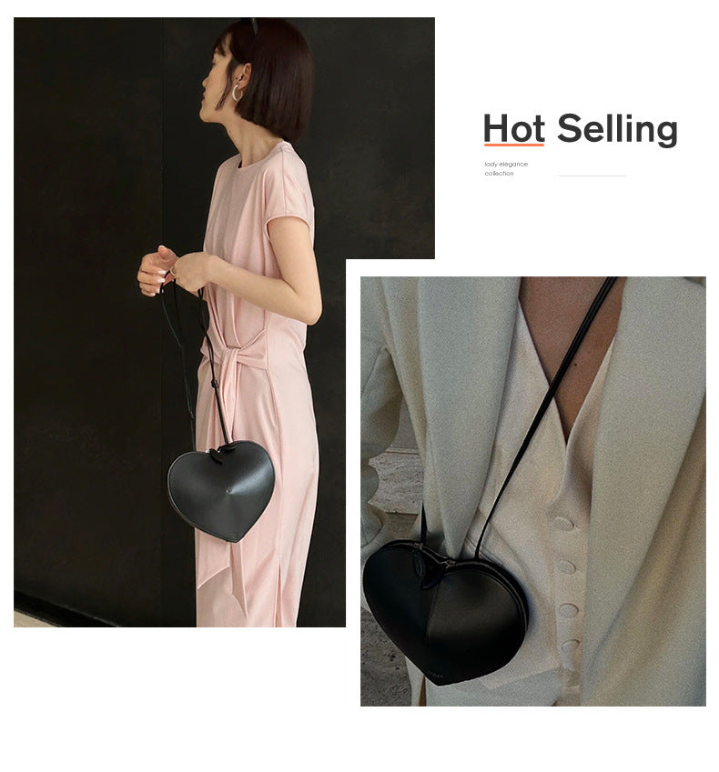 1629 New in Heart-shaped women crossbody bag