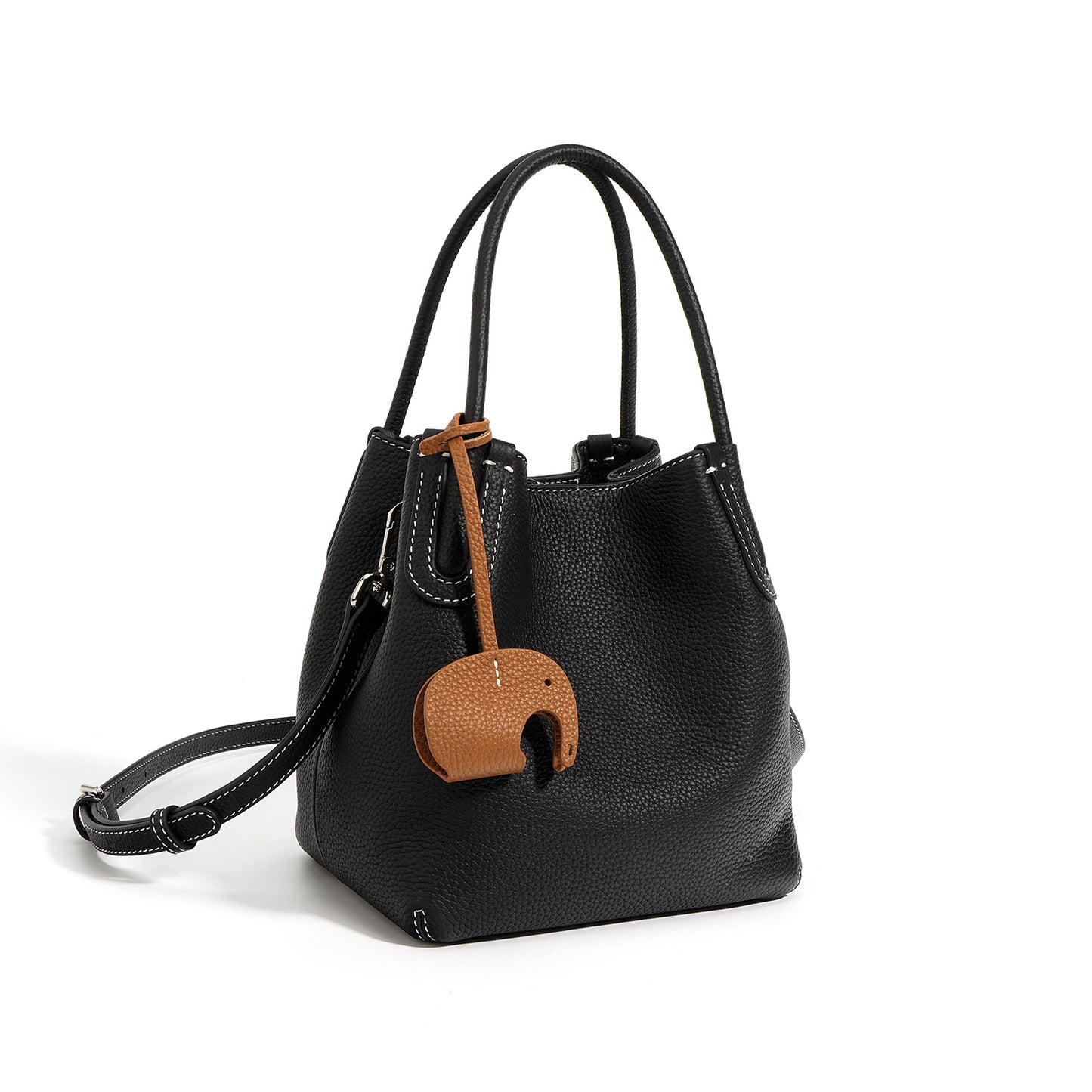1652 sold cow leather bucket handbag
