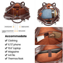 2458 High-end cowhide large travel bag