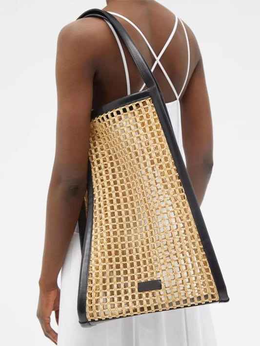 2127 hallow out women summer beach bag